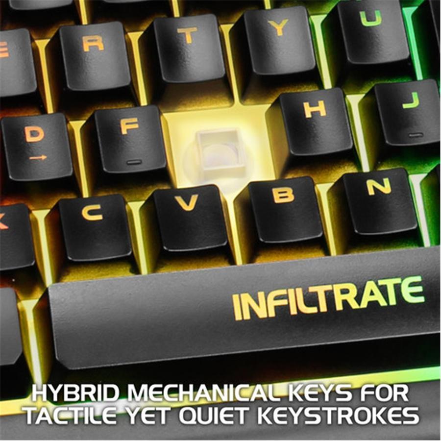 ENHANCE Infiltrate Clavier de Jeu Noir - Simple Boutique