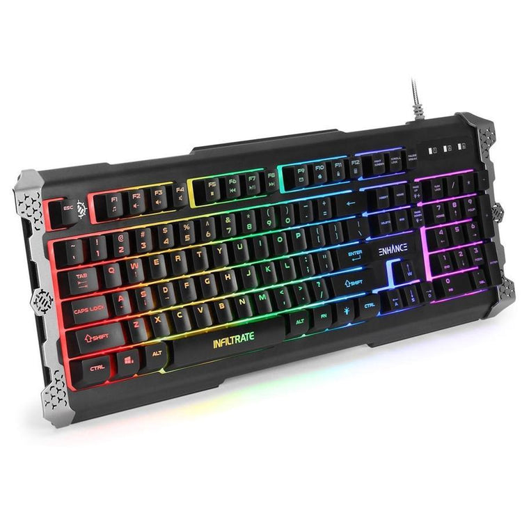 ENHANCE Infiltrate Clavier de Jeu Noir - Simple Boutique