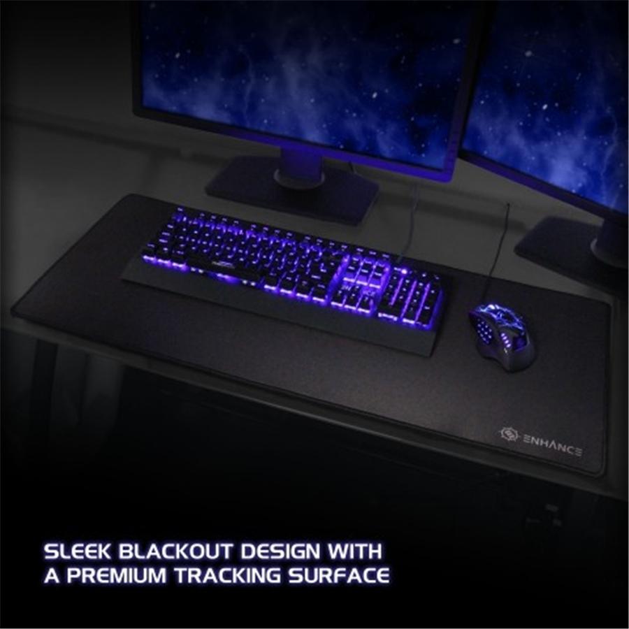 ENHANCE Pathogen GX-MP2 XXL Tapis de Souris de Jeu Noir - Simple Boutique