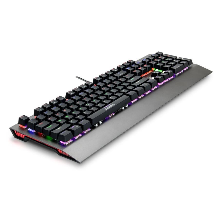 ENHANCE Scoria Rainbow Clavier de Jeu DEL Mecanique Gris - Simple Boutique