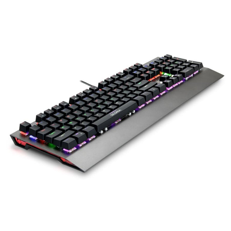 ENHANCE Scoria Rainbow Clavier de Jeu DEL Mecanique Gris - Simple Boutique