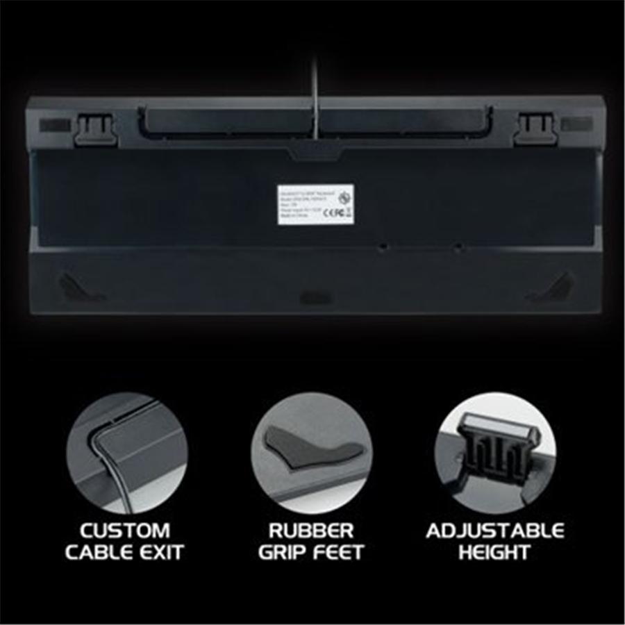 ENHANCE Scoria Rainbow Clavier de Jeu DEL Mecanique Gris - Simple Boutique