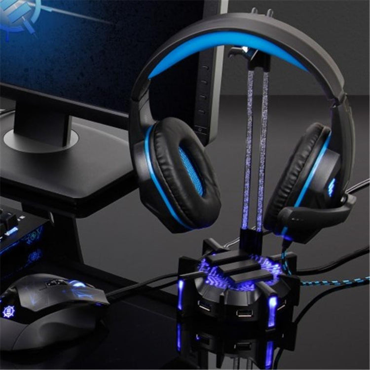ENHANCE Support pour Casque De Jeu et HUB À 4 Ports USB DEL RVB - Simple Boutique