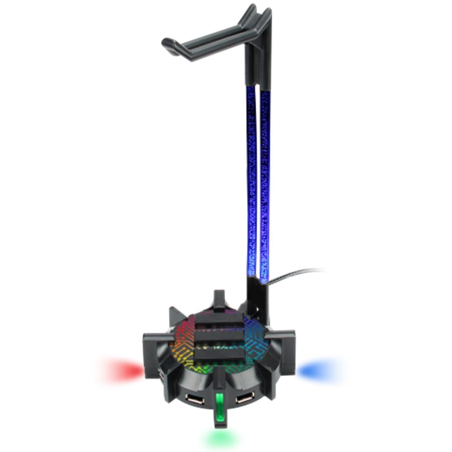 ENHANCE Support pour Casque De Jeu et HUB À 4 Ports USB DEL RVB - Simple Boutique