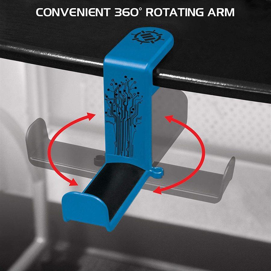 ENHANCE Support pour Casque de Jeu Rotatif - Bleu - Simple Boutique