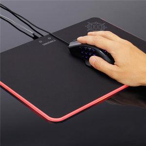 ENHANCE Tapis de Souris en Tissus sur Surface Rigide Noir - Simple Boutique