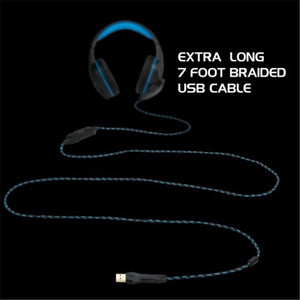ENHANCE Voltaic Casque de Jeu Noir et Bleu - Simple Boutique