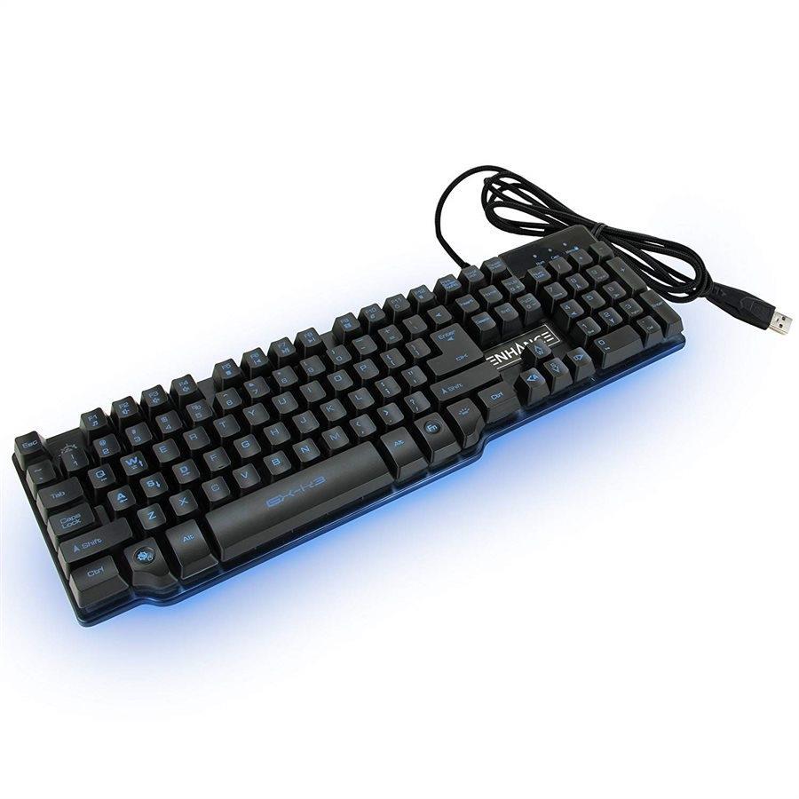 ENHANCE Voltaic Clavier de Jeu avec Commutateurs Hybrides Noir - Simple Boutique