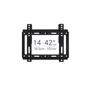 Elink CV841 - Support Mural Fixe pour Téléviseur de 14'' à 42'', VESA Maximum 200 x 200, Noir - Simple Boutique
