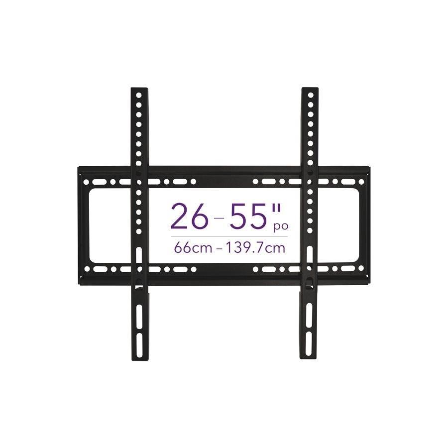 Elink CV964 - Support Mural Fixe pour Téléviseur de 26'' à 55'', VESA Maximum 400 x 400, Noir - Simple Boutique