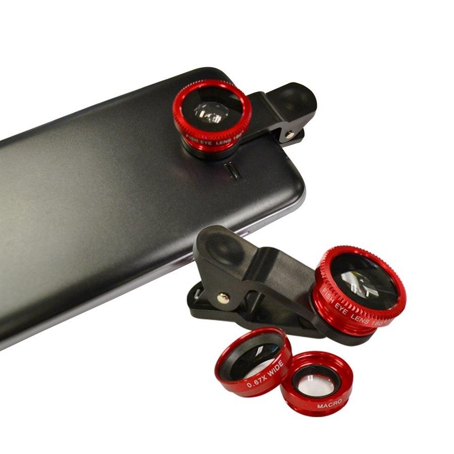 Elink EK-4060 - Lentilles Universelles Avec Clip pour Téléphone et Tablette, Noir - Simple Boutique