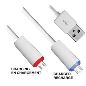 Elink EK-4073 Câble de Recharge DEL USB à Micro USB Changeant de Couleur Lorsque Rechargé - Simple Boutique