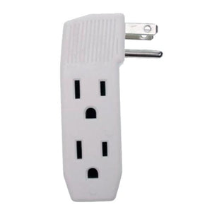 Elink EL-676 Adaptateur 3 Prises Latérales Avec Mise A La Terre Blanc (BOITE DE 12) - Simple Boutique