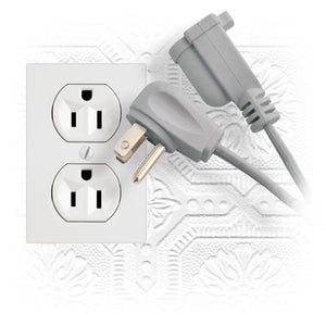Elink EX-520 - Ralonge Électrique d'intérieur à Usage Intensif, 4 Pieds, Gris - Simple Boutique