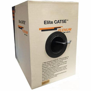 Elite Câble Réseau Cat5e UTP FT6/CMP cUL Solid Plenum Gris 1000' - Simple Boutique