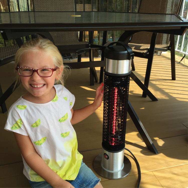 Ener-G+ HEA-21212 Chaufferette Électrique Infrarouge Extérieur pour Dessous de Table 1000 W Noir - Simple Boutique