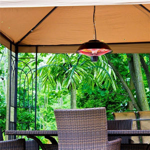 Ener-G+ HEA-21723-BR Chaufferette Électrique Infrarouge Extérieur Suspendu 1500W Brun - Simple Boutique