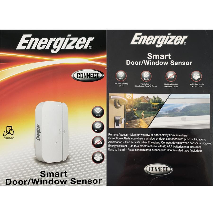 Energizer Connect EDW4-1001-WHT Wi-Fi Capteur Intelligent de Porte/Fenêtre Blanc - Simple Boutique
