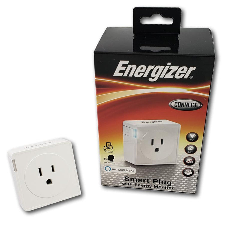 Energizer Connect EIE3-1001-WHT Prise Intelligente Compatible avec Amazon Alexa - Simple Boutique