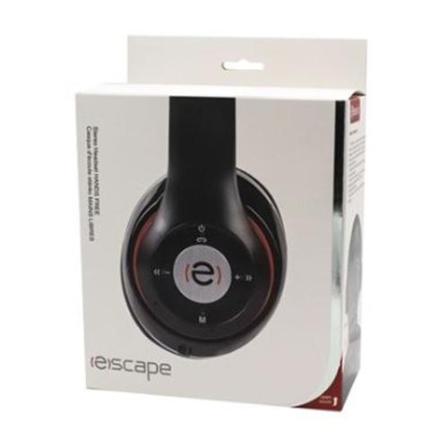 Escape BT-S55 Casque D'écoute Bluetooth Avec Microphone Et Radio Fm Noir Et Blanc - Simple Boutique