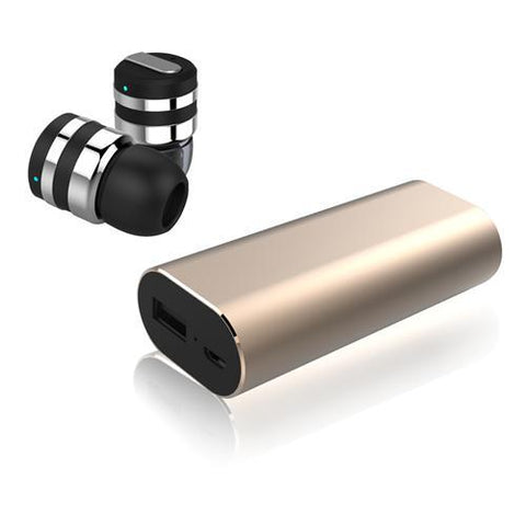 Escape Micro Écouteur Bluetooth Sans-Fil Miniature Combo Bloc D'alimentation Et Étui