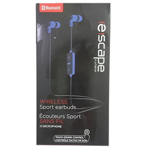 Escape Platinum BT-033PT Écouteurs Boutons Bluetooth Sportif Avec Microphone Bleu - Simple Boutique