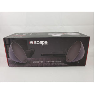 Escape Platinum SSPBT746 2 Haut-Parleurs Bluetooth Stéréo Micro SD USB avec Microphone Gris - Simple Boutique
