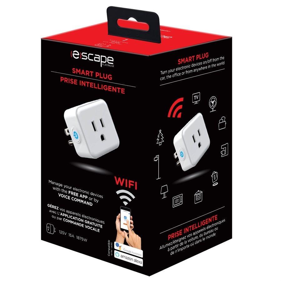 Escape SMP152 - Prise Intelligente, Smart, Wi-fi, Blanc - Simple Boutique