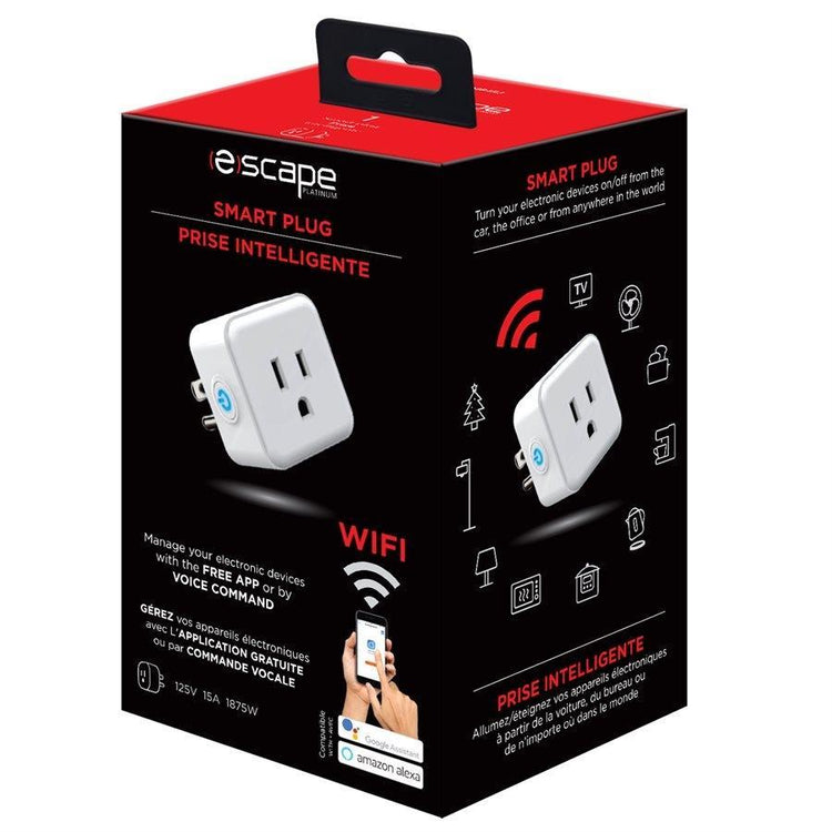 Escape SMP152 - Prise Intelligente, Smart, Wi-fi, Blanc - Simple Boutique