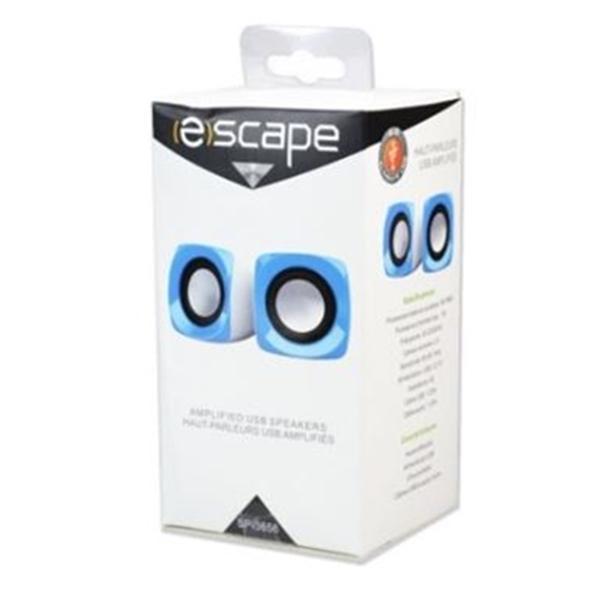 Escape SP-3656 Hauts-parleurs amplifiés pour Ordinateur Blanc - Simple Boutique