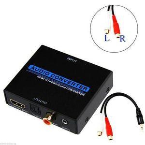 Extracteur Audio HDMI à HDMI & Audio SPDIF + 3.5mm + RCA + Coaxial - Simple Boutique