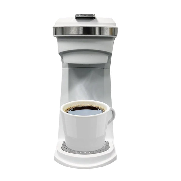 Frigidaire - Cafetière à Portion Unique pour K-Cup ou Café Moulu, Blanc - Simple Boutique