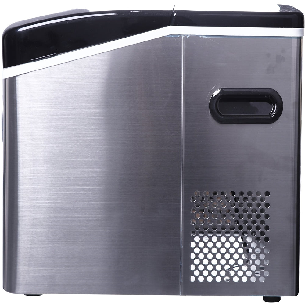 Frigidaire EFIC115-SS - Machine à glaçons compacte de comptoir 48 LBS en acier inoxydable avec fenêtre - Simple Boutique