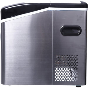 Frigidaire EFIC115-SS - Machine à glaçons compacte de comptoir 48 LBS en acier inoxydable avec fenêtre - Simple Boutique