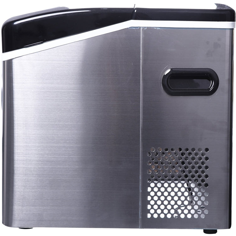 Frigidaire EFIC115-SS - Machine à glaçons compacte de comptoir 48 LBS en acier inoxydable avec fenêtre - Simple Boutique