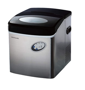 Frigidaire EFIC115-SS - Machine à glaçons compacte de comptoir 48 LBS en acier inoxydable avec fenêtre - Simple Boutique