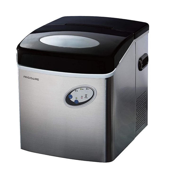 Frigidaire EFIC115-SS - Machine à glaçons compacte de comptoir 48 LBS en acier inoxydable avec fenêtre - Simple Boutique