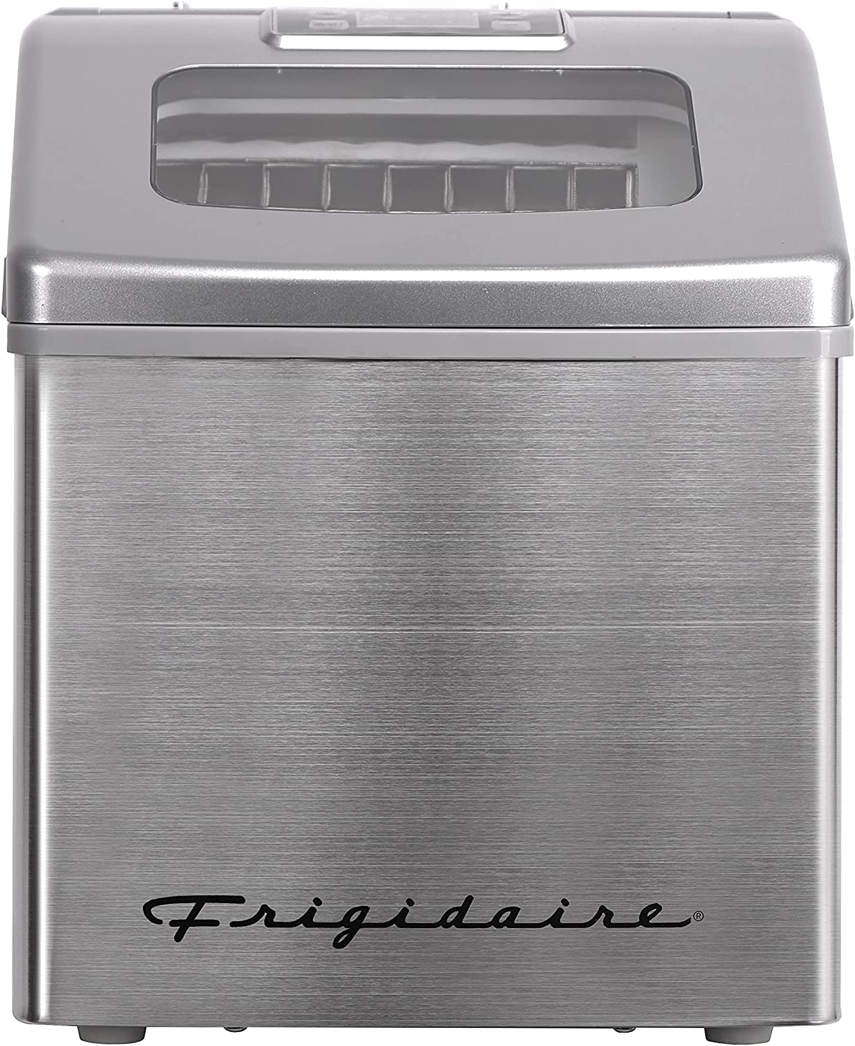 Frigidaire EFIC452-SS - Machine à glaçons compacte de comptoir 40 LBS en acier inoxydable avec fenêtre - Simple Boutique