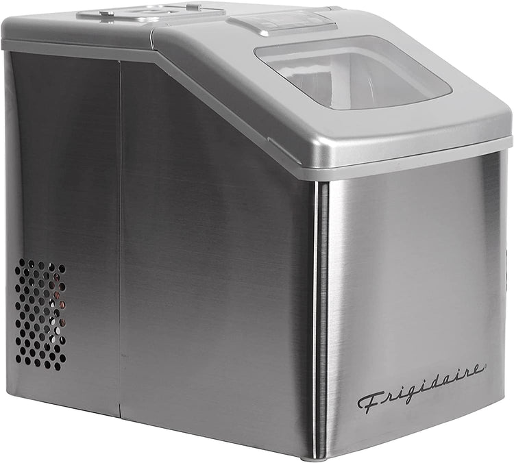 Frigidaire EFIC452-SS - Machine à glaçons compacte de comptoir 40 LBS en acier inoxydable avec fenêtre - Simple Boutique