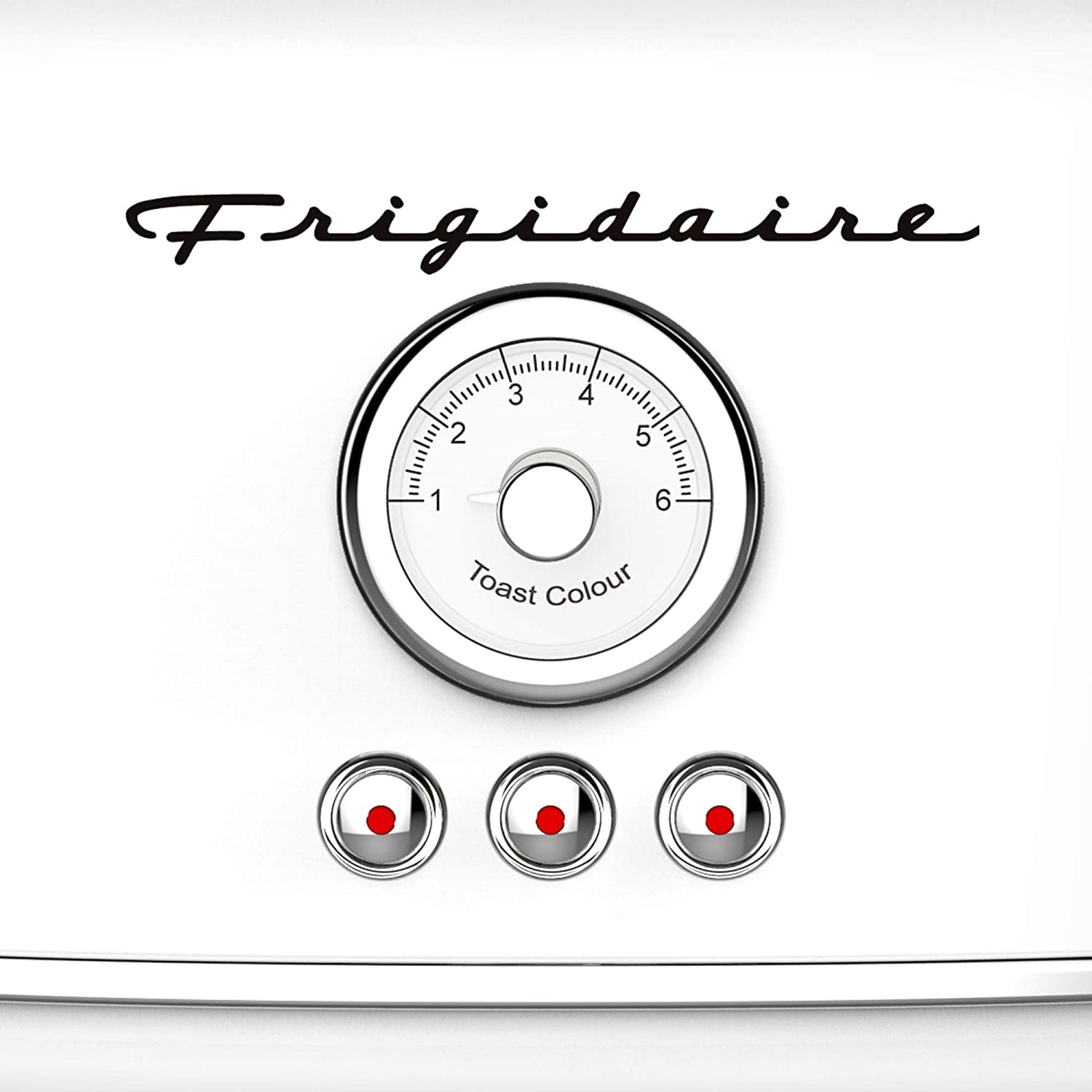 Frigidaire ETO102-WHITE - Grille-Pain 2 Tranches, Syle Rétro, Blanc - Simple Boutique
