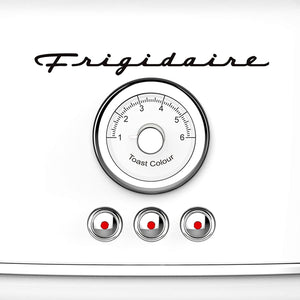 Frigidaire ETO102-WHITE - Grille-Pain 2 Tranches, Syle Rétro, Blanc - Simple Boutique