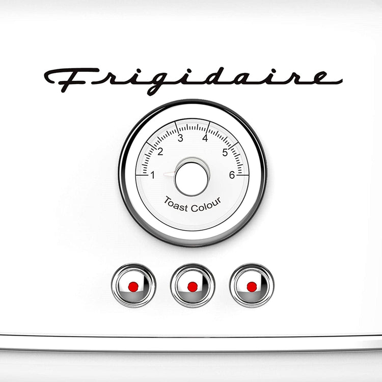 Frigidaire ETO102-WHITE - Grille-Pain 2 Tranches, Syle Rétro, Blanc - Simple Boutique