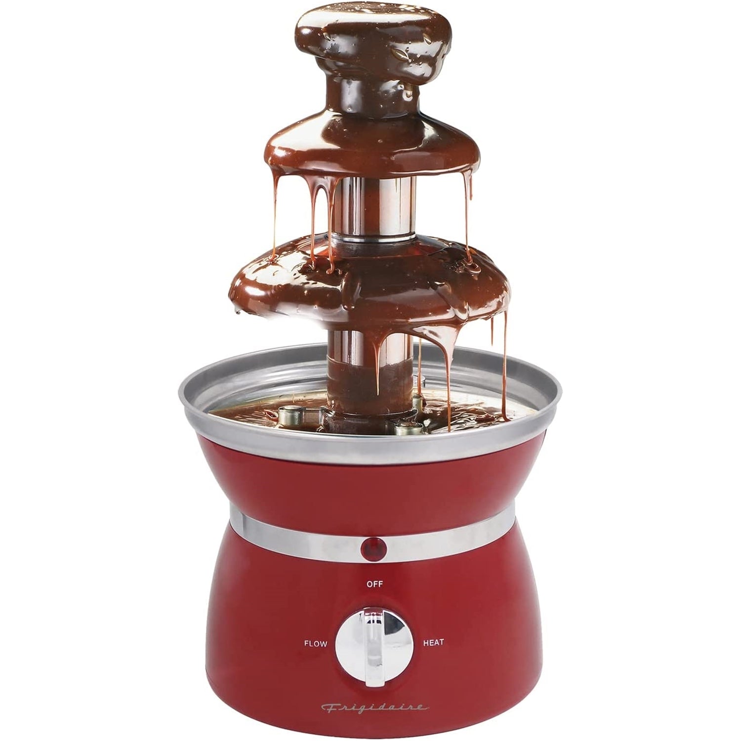 Frigidaire - Fontaine à Chocolat à 3 Niveaux, Style Rétro, Rouge - Simple Boutique