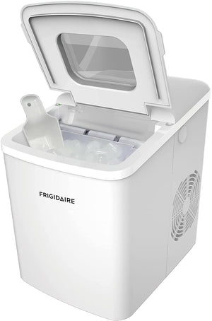 Frigidaire - Machine à Glaçon Compact de Comptoir, Capacité de Production 26Lbs par Jour, Blanc - Simple Boutique