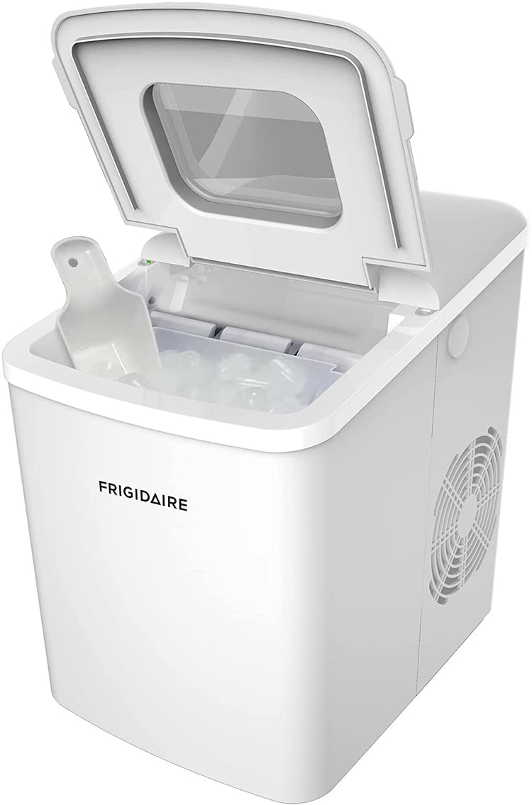 Frigidaire - Machine à Glaçon Compact de Comptoir, Capacité de Production 26Lbs par Jour, Blanc - Simple Boutique