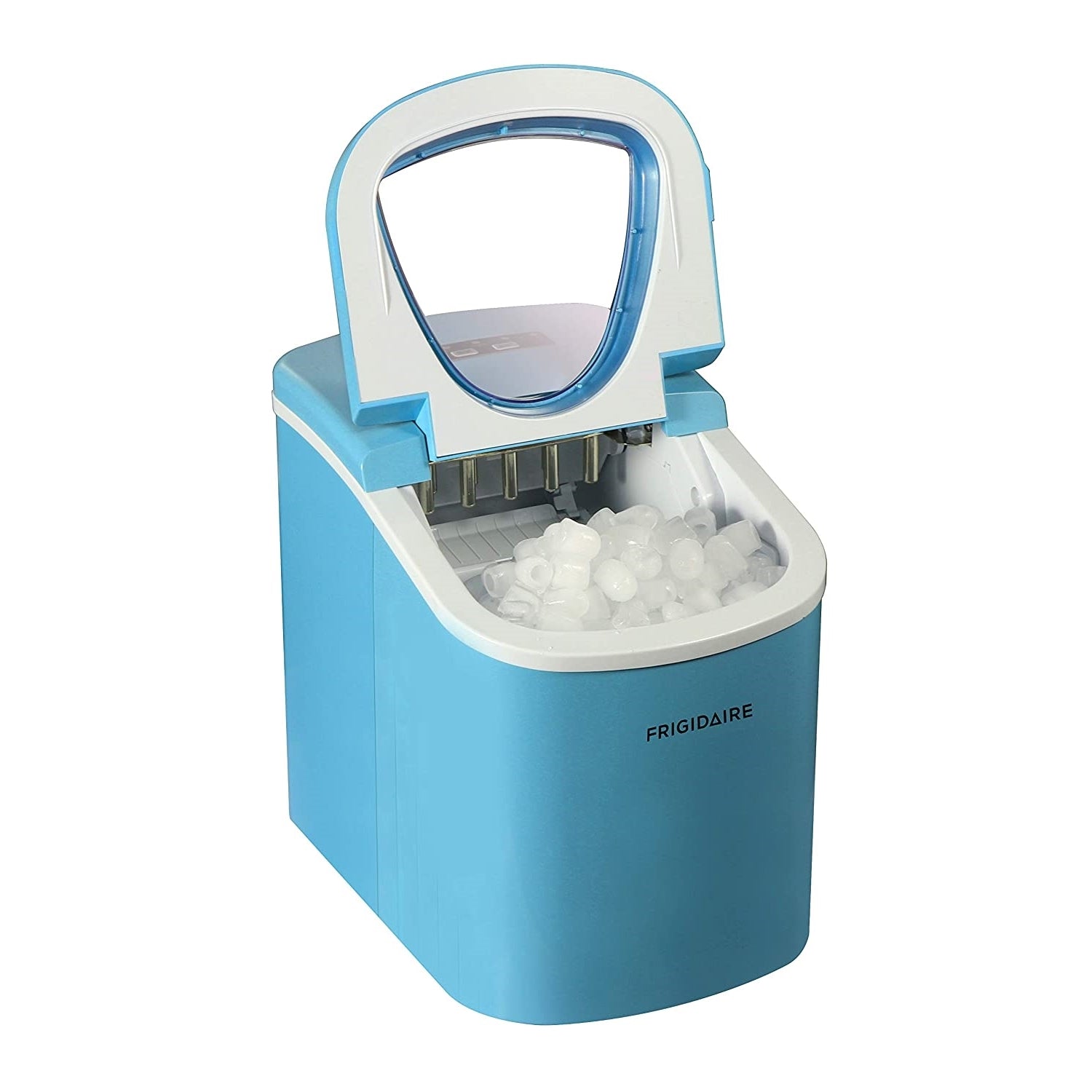 Frigidaire - Machine à Glaçons Compact pour Comptoir, Capacité de Production 26 Lbs, Bleu - Simple Boutique