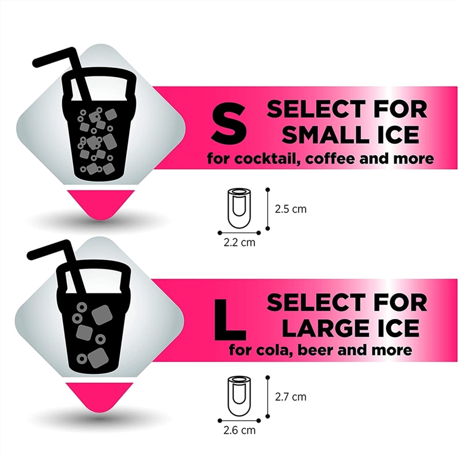 Frigidaire - Machine à Glaçons Compact pour Comptoir, Capacité de Production 26 Lbs, Noir - Simple Boutique