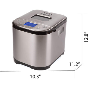 Frigidaire - Machine à Pain à 15 Réglages, Capacité de 900g, 710 Watts, Acier Inoxydable - Simple Boutique