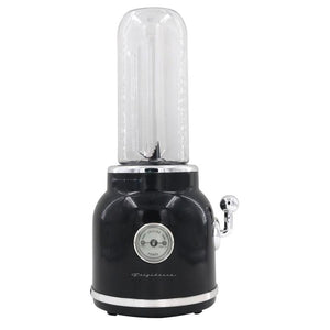 Frigidaire - Mélangeur Personnel Rétro avec Accessoires, Capacité de 600mL, 300 Watts, Noir - Simple Boutique