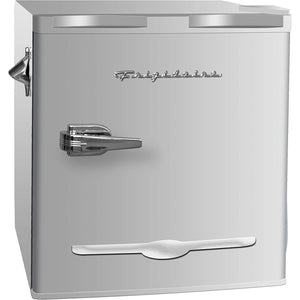 Frigidaire - Mini Réfrigérateur Compact, 1.6 Pied Cube, Style Rétro avec Ouvre Bouteille, Gris - Simple Boutique